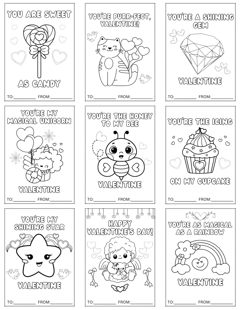 Valentines Coloring Page
