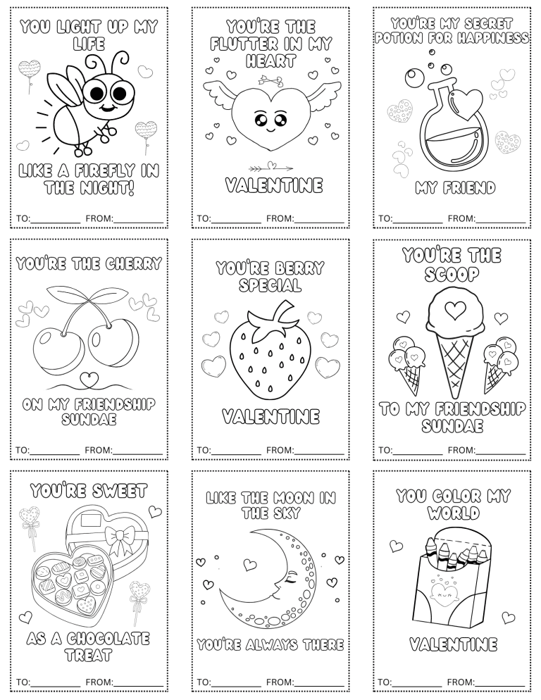 Valentines Coloring Page