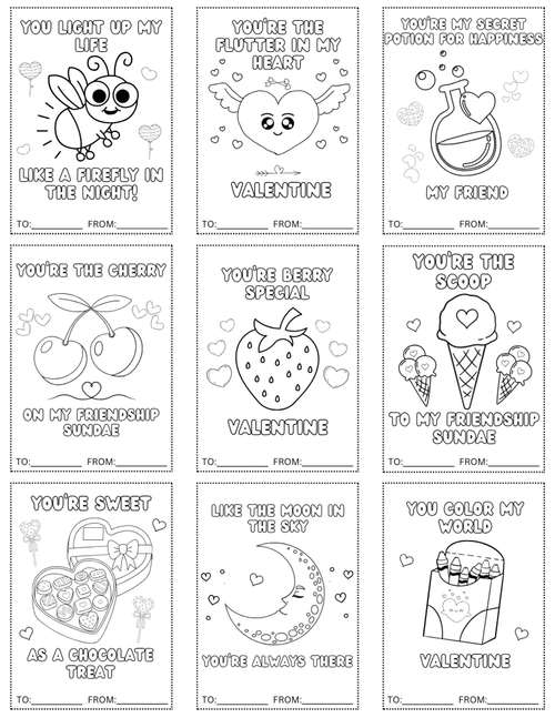 Valentines Coloring Page