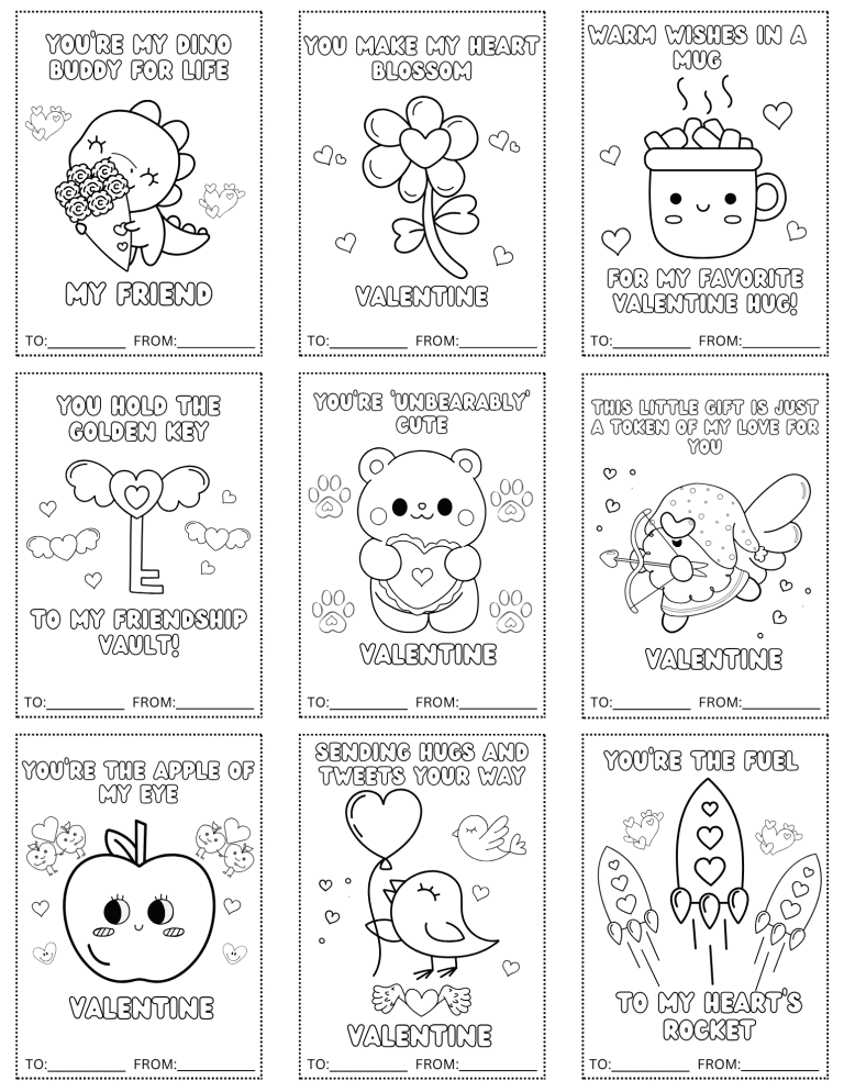 Valentines Coloring Page